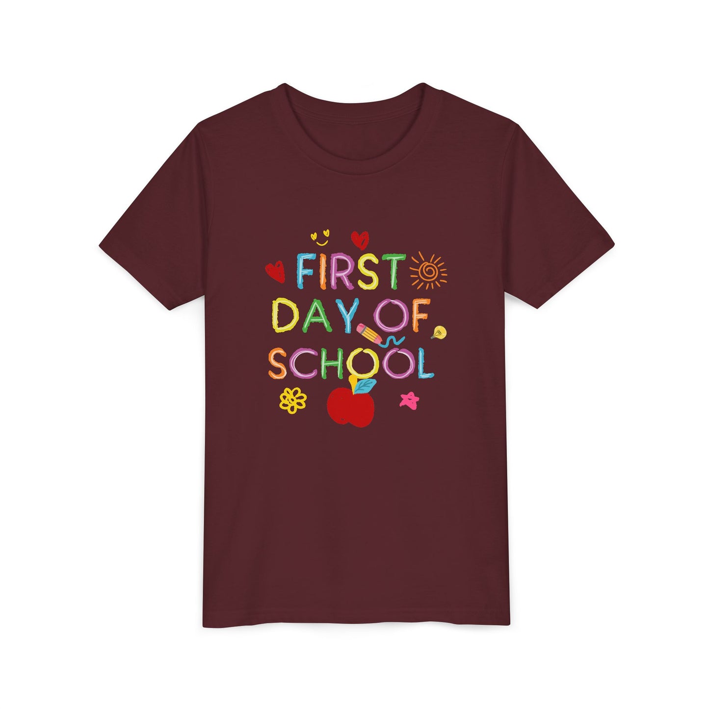 Back to School Youth Tee, First Day of School Shirt