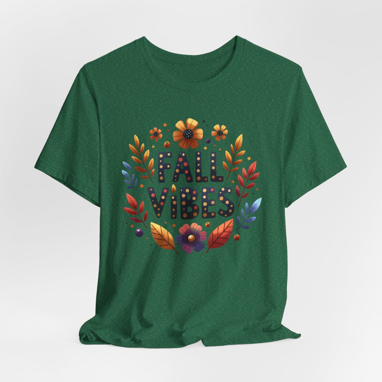 Floral Fall Vibes Bella Canvas Tshirt