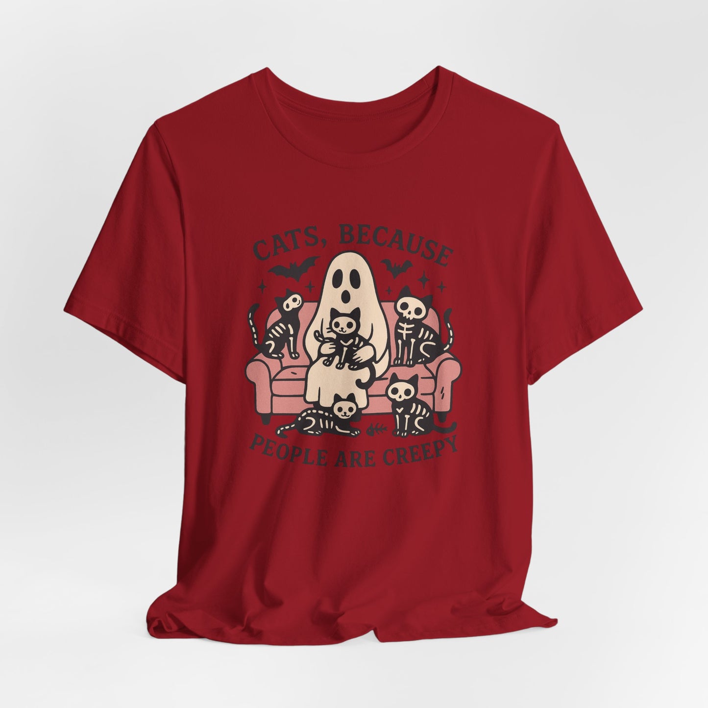 Cats because People are Creepy Bella Canvas Unisex Tee
