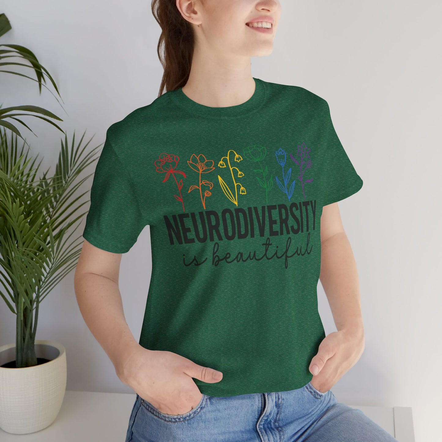 Neurodiversity is Beautiful Tee - Unisex Short Sleeve T-Shirt