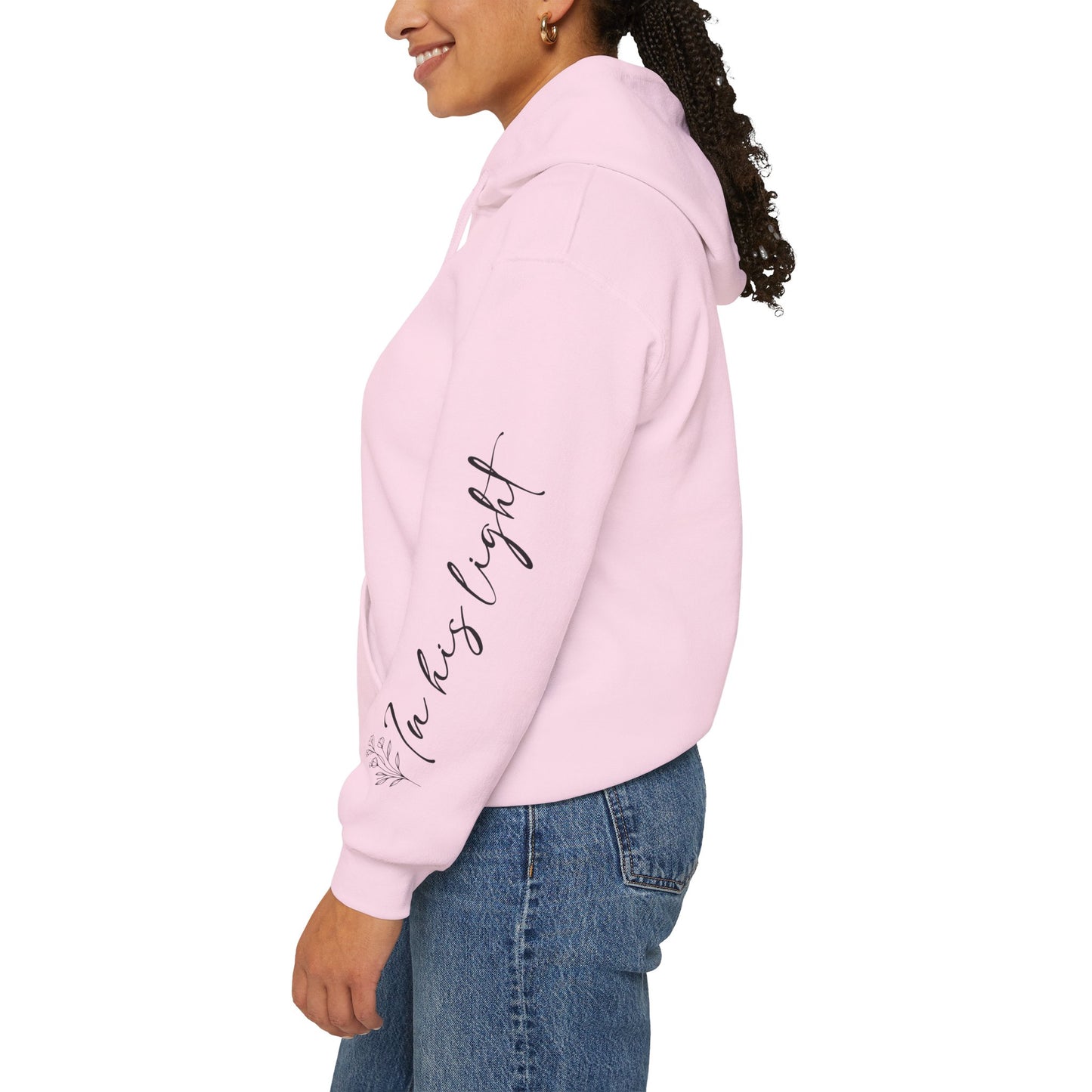 Hope Blooms..be the light Unisex Heavy Blend Sweatshirt - Sleeve design