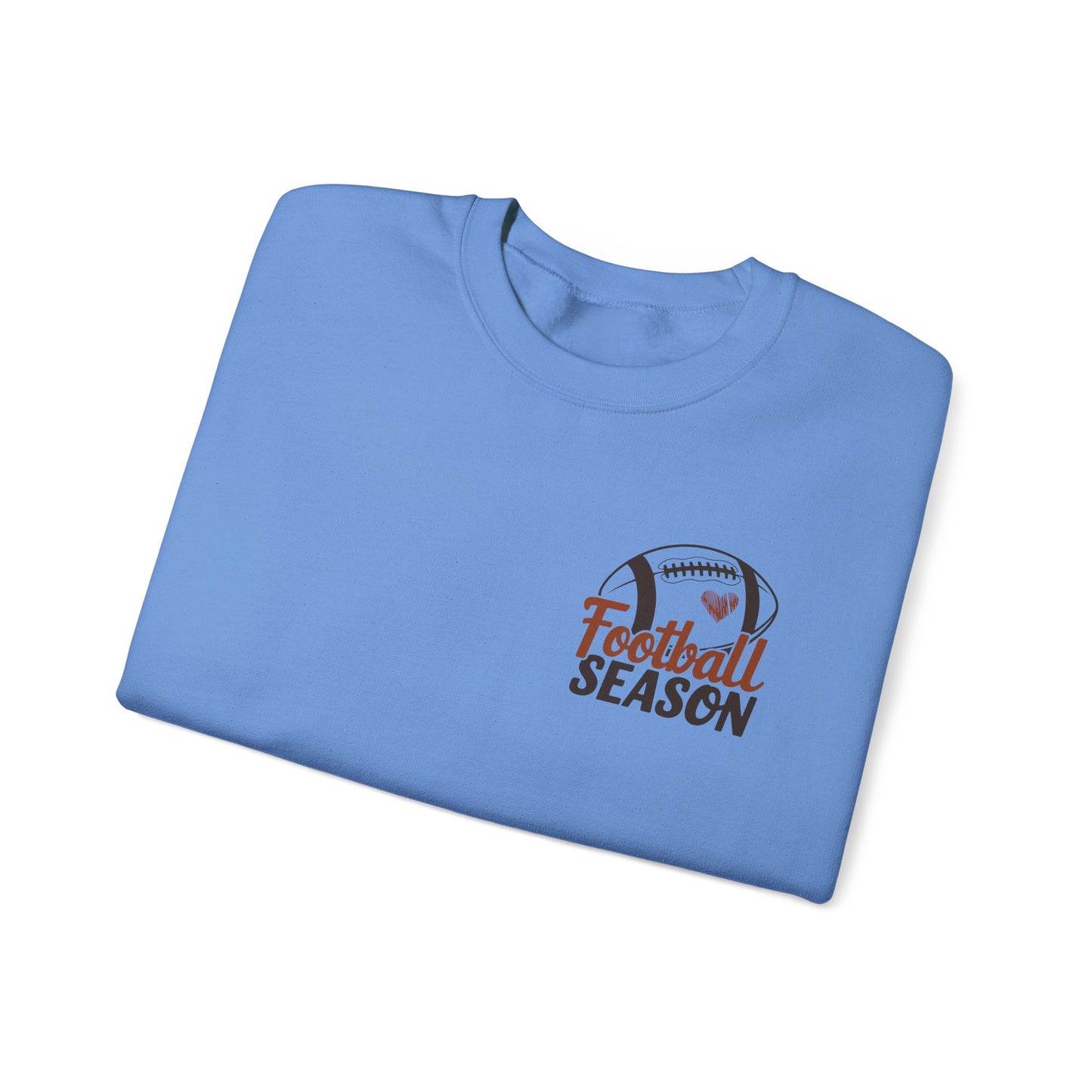 Football Season Sweatshirt, Front and Back Unisex Crewneck