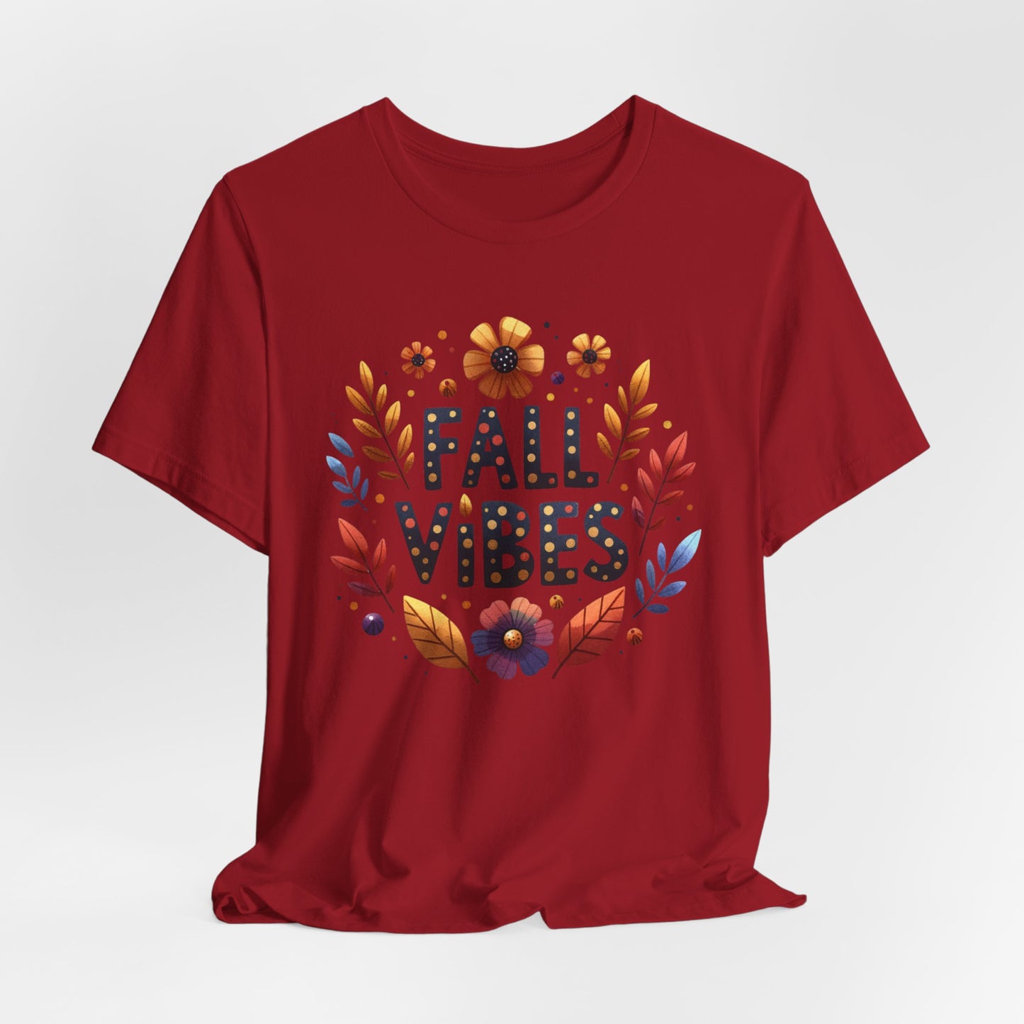 Floral Fall Vibes Bella Canvas Tshirt