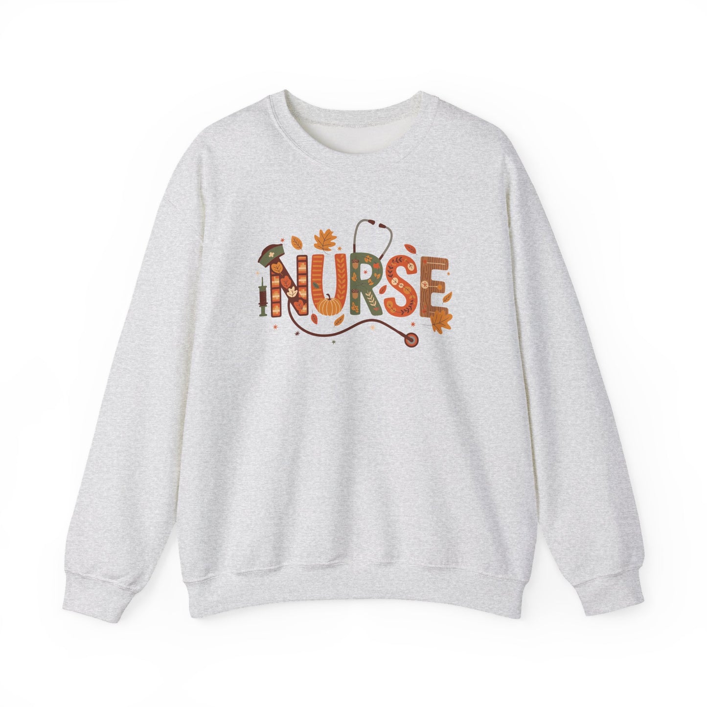 Thanksgiving Nurse Gildan Crewneck Sweatshirt