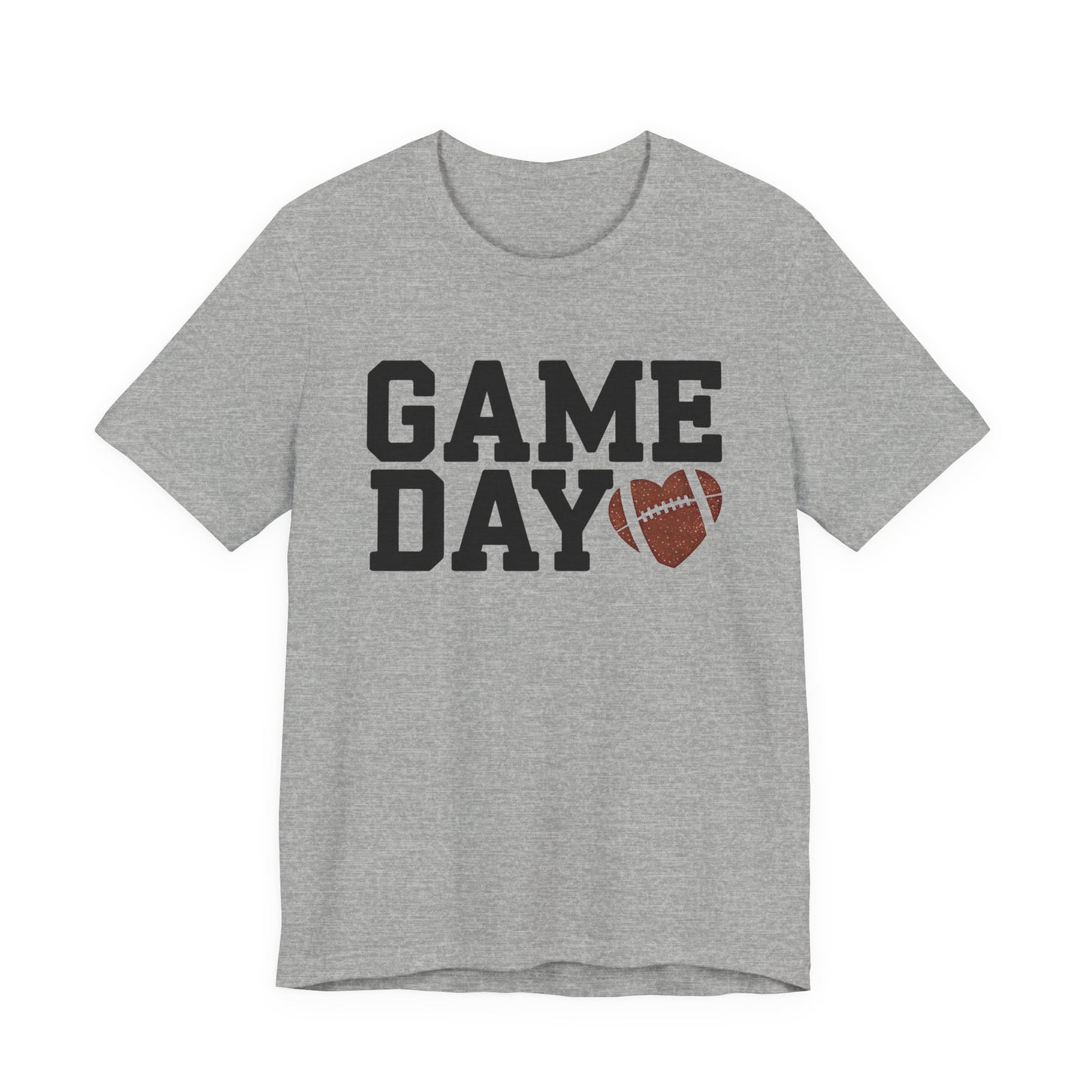 Game Day Football Heart Unisex Tee