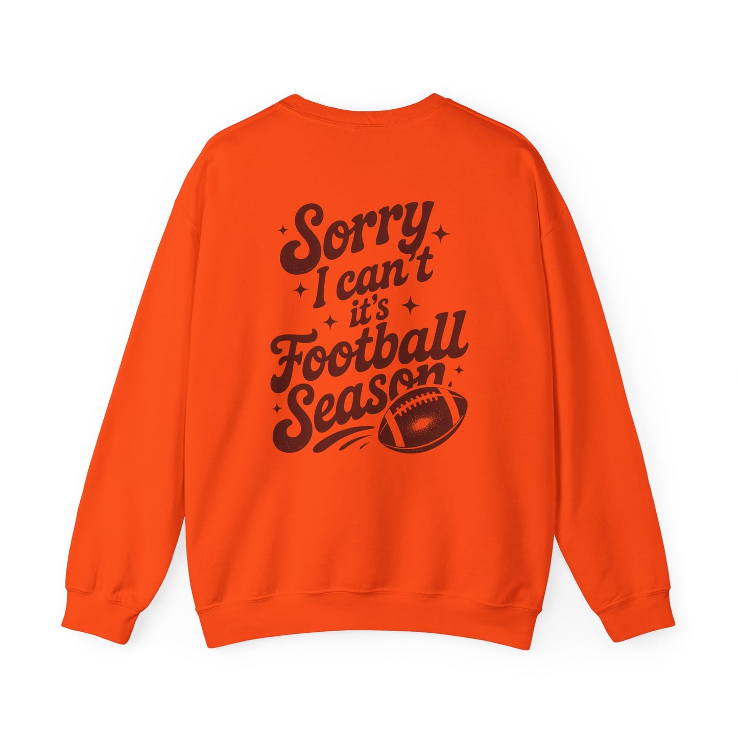 Football Season Sweatshirt, Front and Back Unisex Crewneck