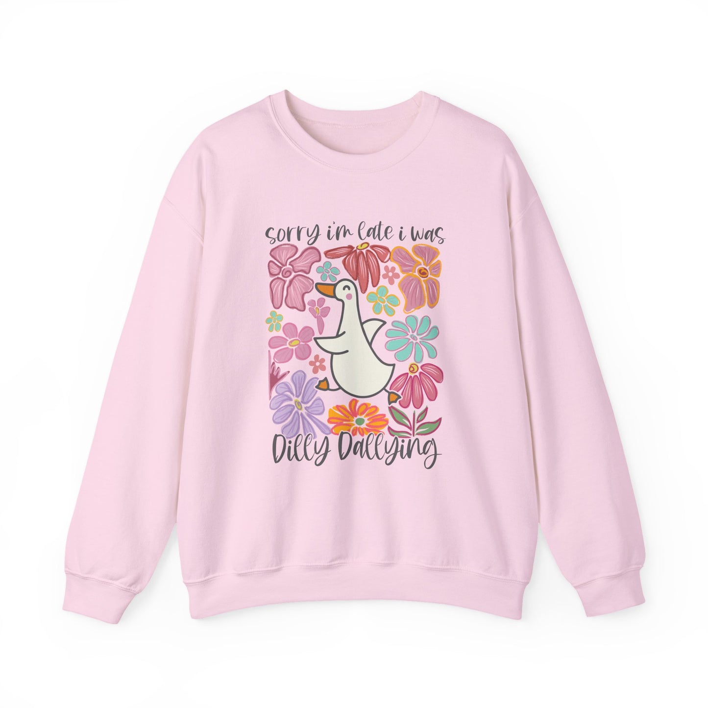 Goose Dilly Dallying Gildan Crewneck Sweatshirt