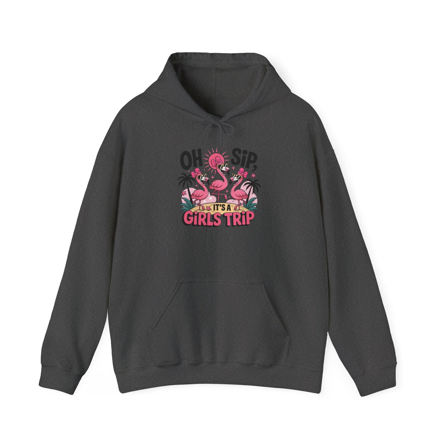 Flamingo Girls Trip Gildan Hoodie
