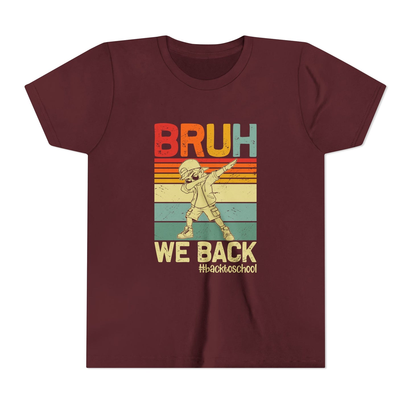 Retro Youth Tee - 'BRUH WE BACK' 80s Inspired Back to School