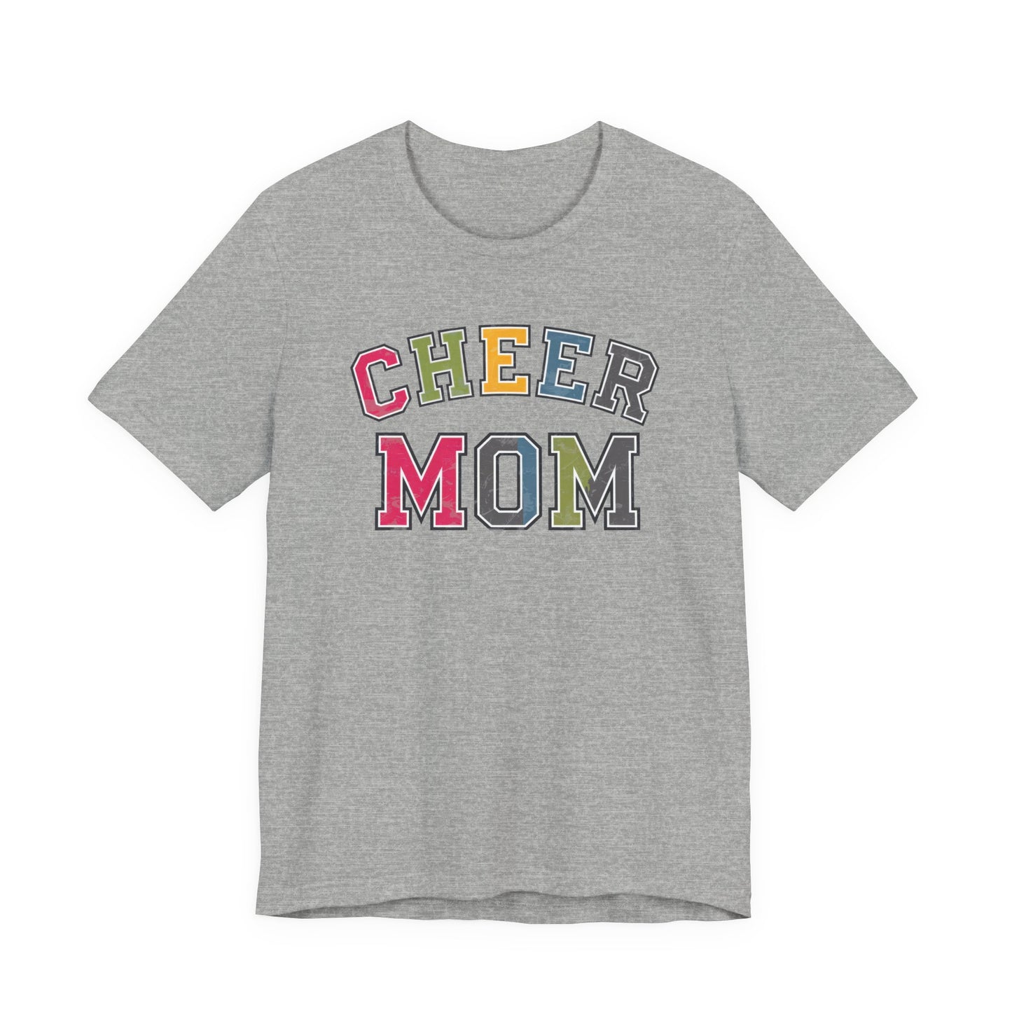 Cheer Mom Rainbow Varsity Bella Canvas Tshirt
