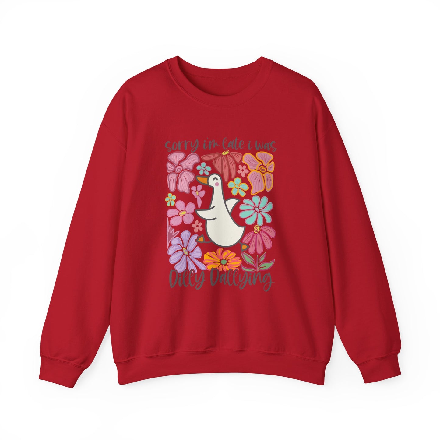 Goose Dilly Dallying Gildan Crewneck Sweatshirt