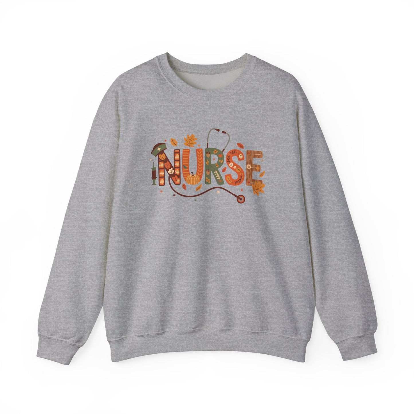 Thanksgiving Nurse Gildan Crewneck Sweatshirt