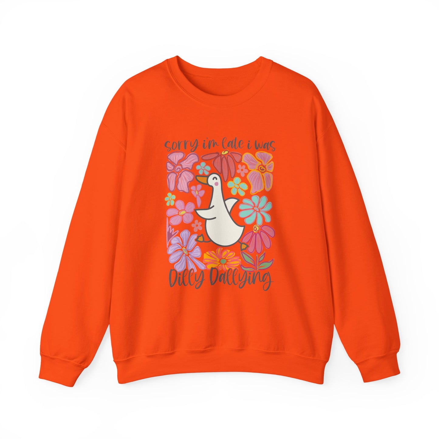Goose Dilly Dallying Gildan Crewneck Sweatshirt