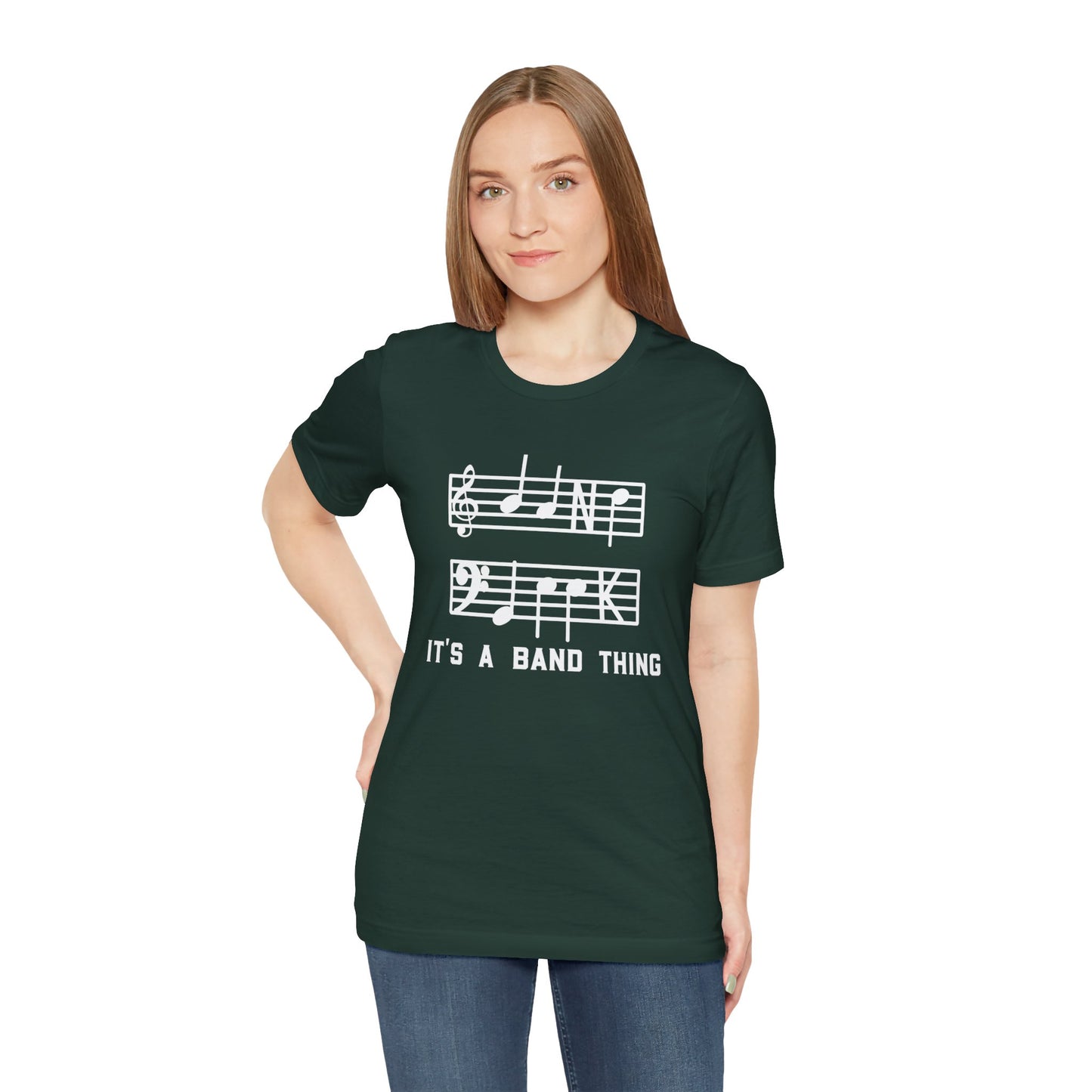 Band Geek White Graphic Bella Canvas Tee shirt