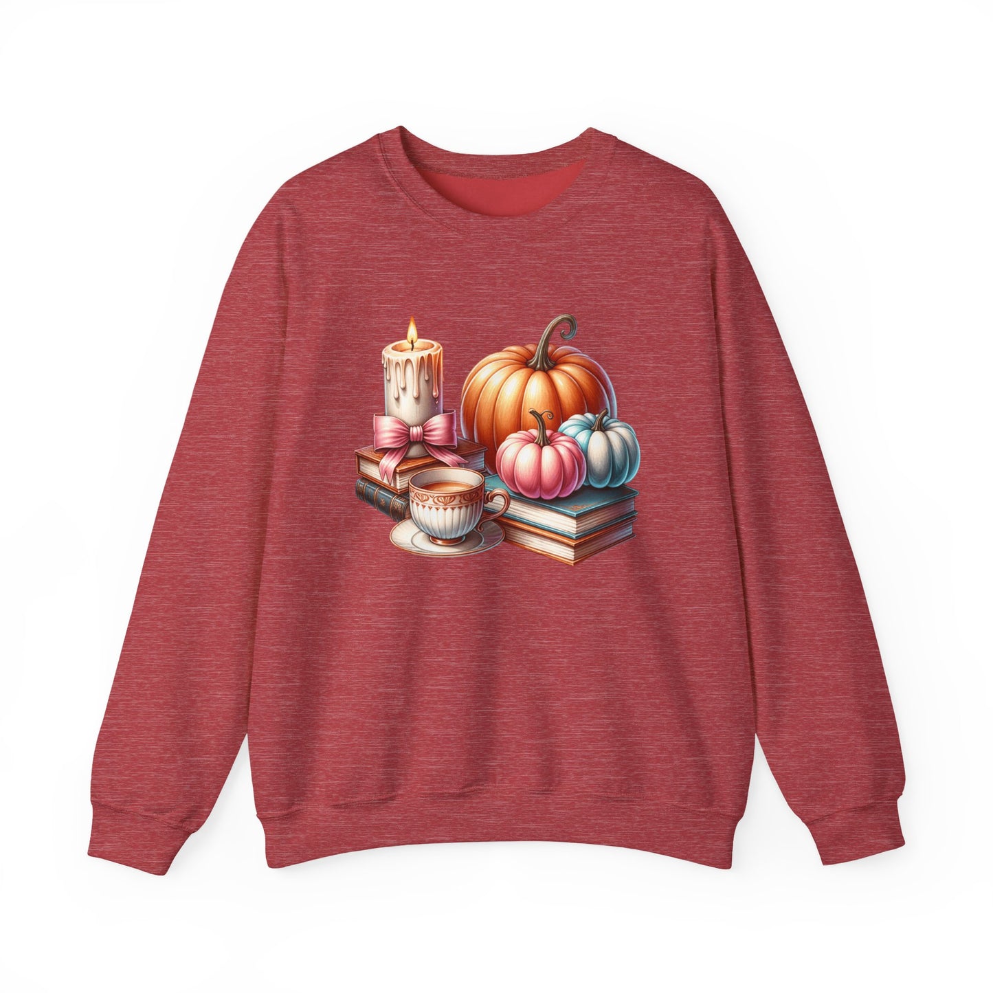 Candle Cozy Pumpkin Fall Gildan crewneck sweatshirt