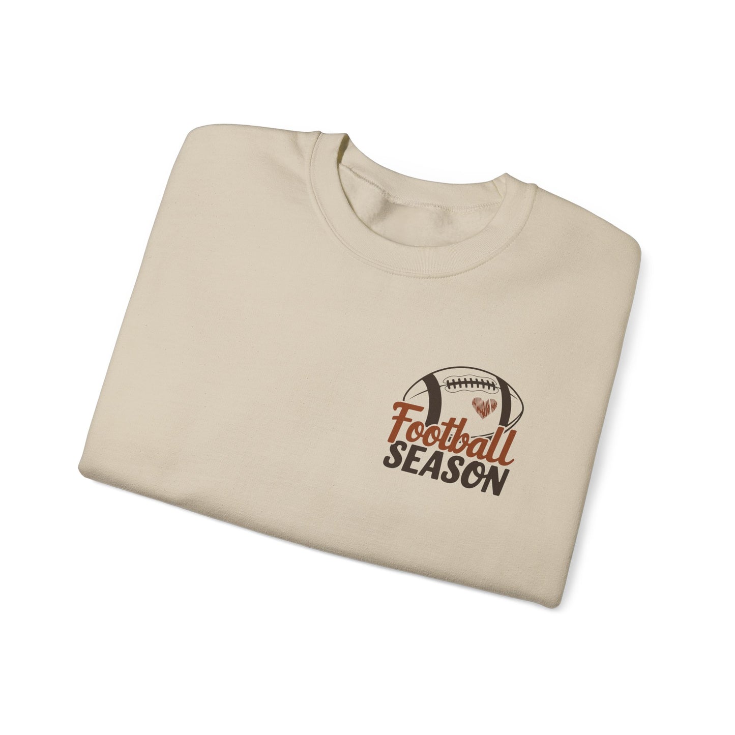 Football Season Sweatshirt, Front and Back Unisex Crewneck