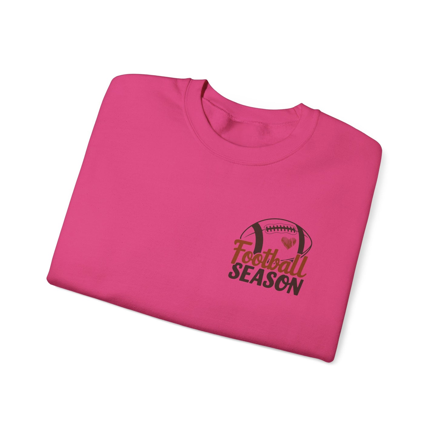 Football Season Sweatshirt, Front and Back Unisex Crewneck