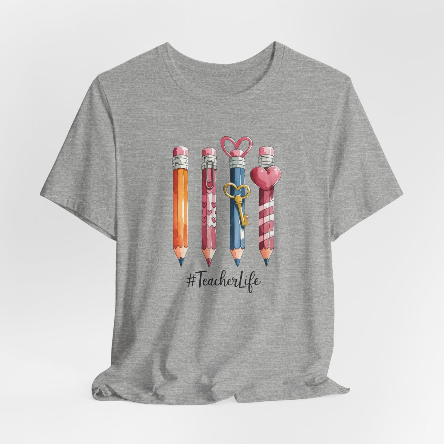 Teacher Life Pencil- Bella Canvas Tshirt