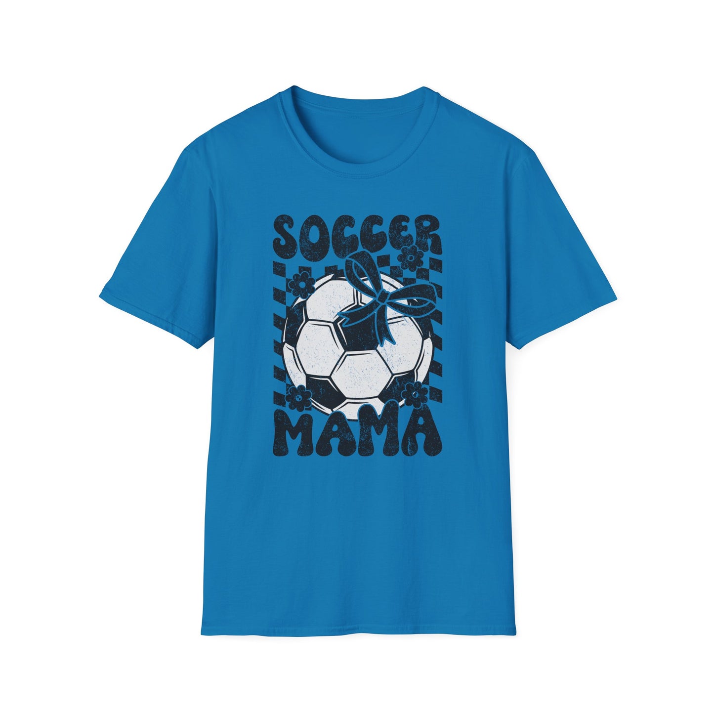 Soccer Mama Checkered Bella Canvas Tee
