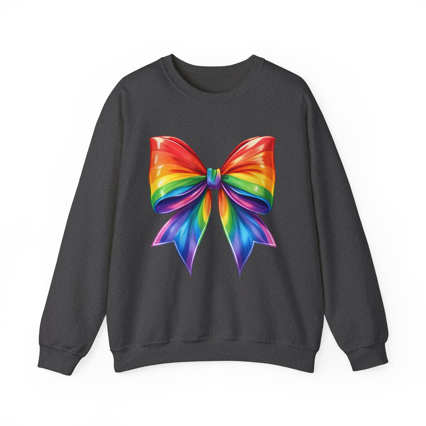 Pride Rainbow Bow Unisex Crewneck Sweatshirt