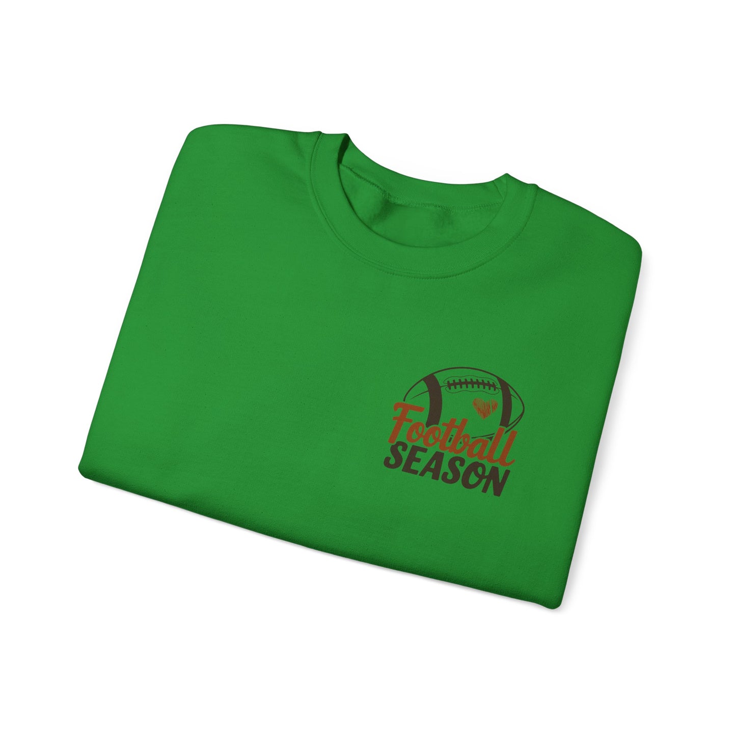 Football Season Sweatshirt, Front and Back Unisex Crewneck