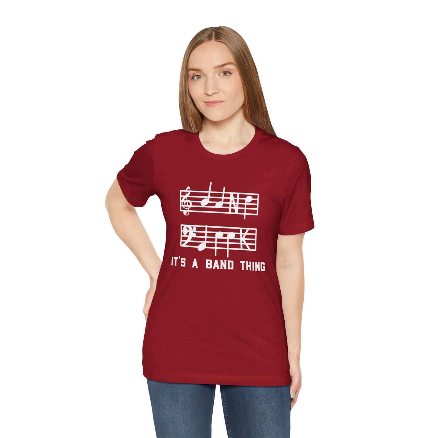 Band Geek White Graphic Bella Canvas Tee shirt