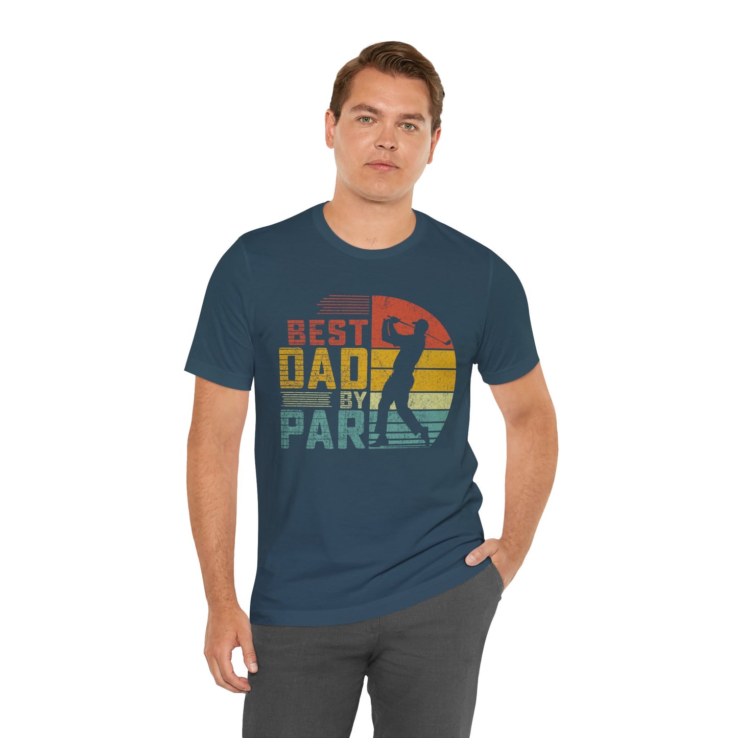 Best Dad By Par Tee - Fun Unisex Jersey T-Shirt