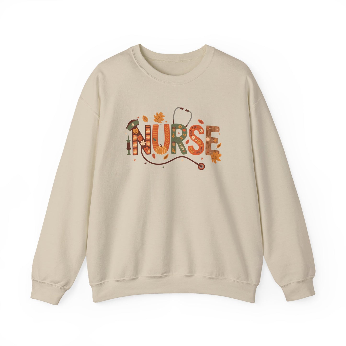 Thanksgiving Nurse Gildan Crewneck Sweatshirt