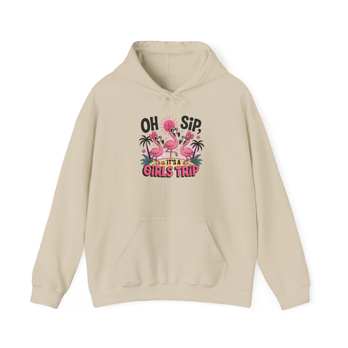 Flamingo Girls Trip Gildan Hoodie