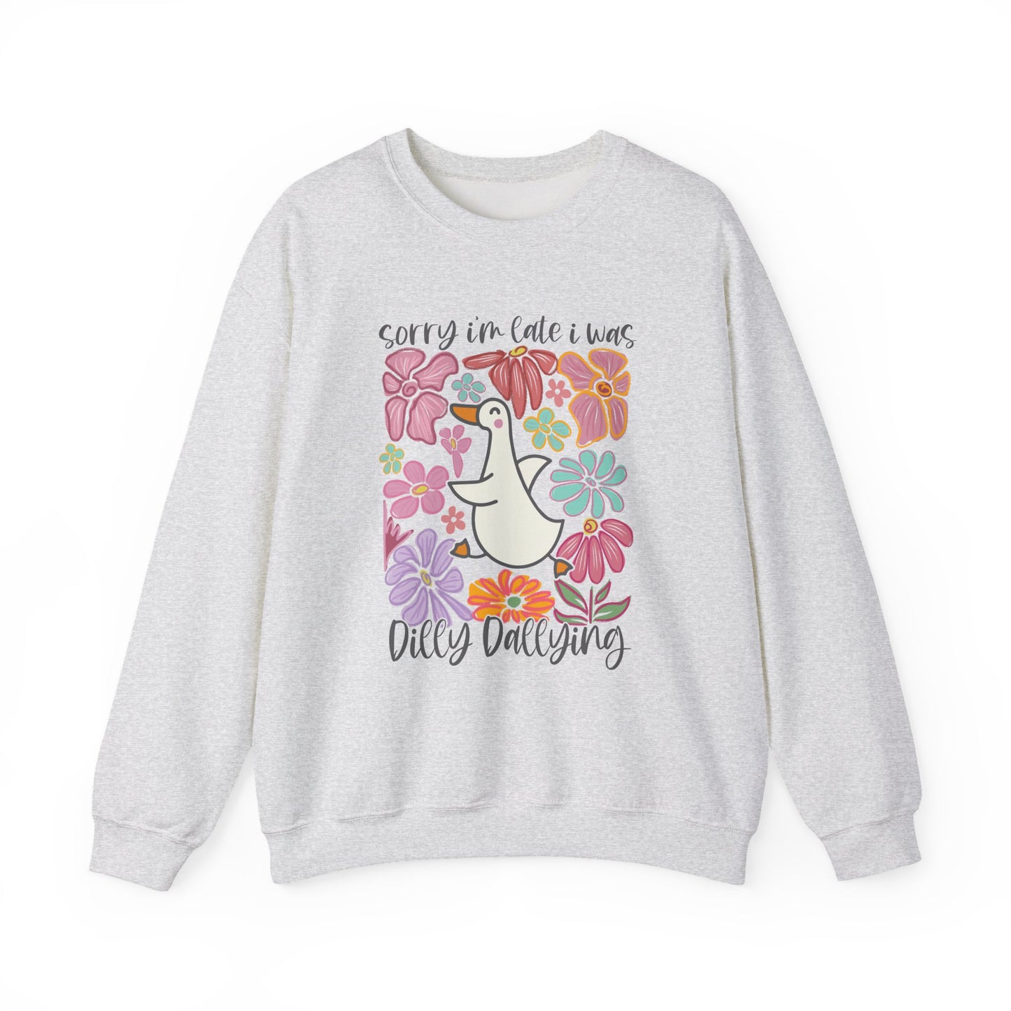 Goose Dilly Dallying Gildan Crewneck Sweatshirt
