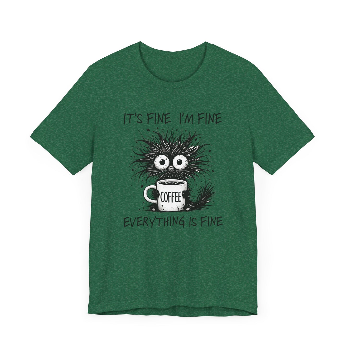 Funny Coffee Lover's Tee, Unisex Jersey Shirt, Casual Humor Tee, Gift for Coffee Enthusiasts, Sarcastic Coffee Top, Coffee Addict Outfit