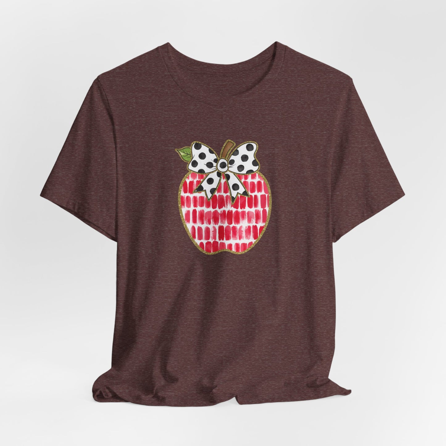 Apple Teacher Cute Bella Canvas Tshirt