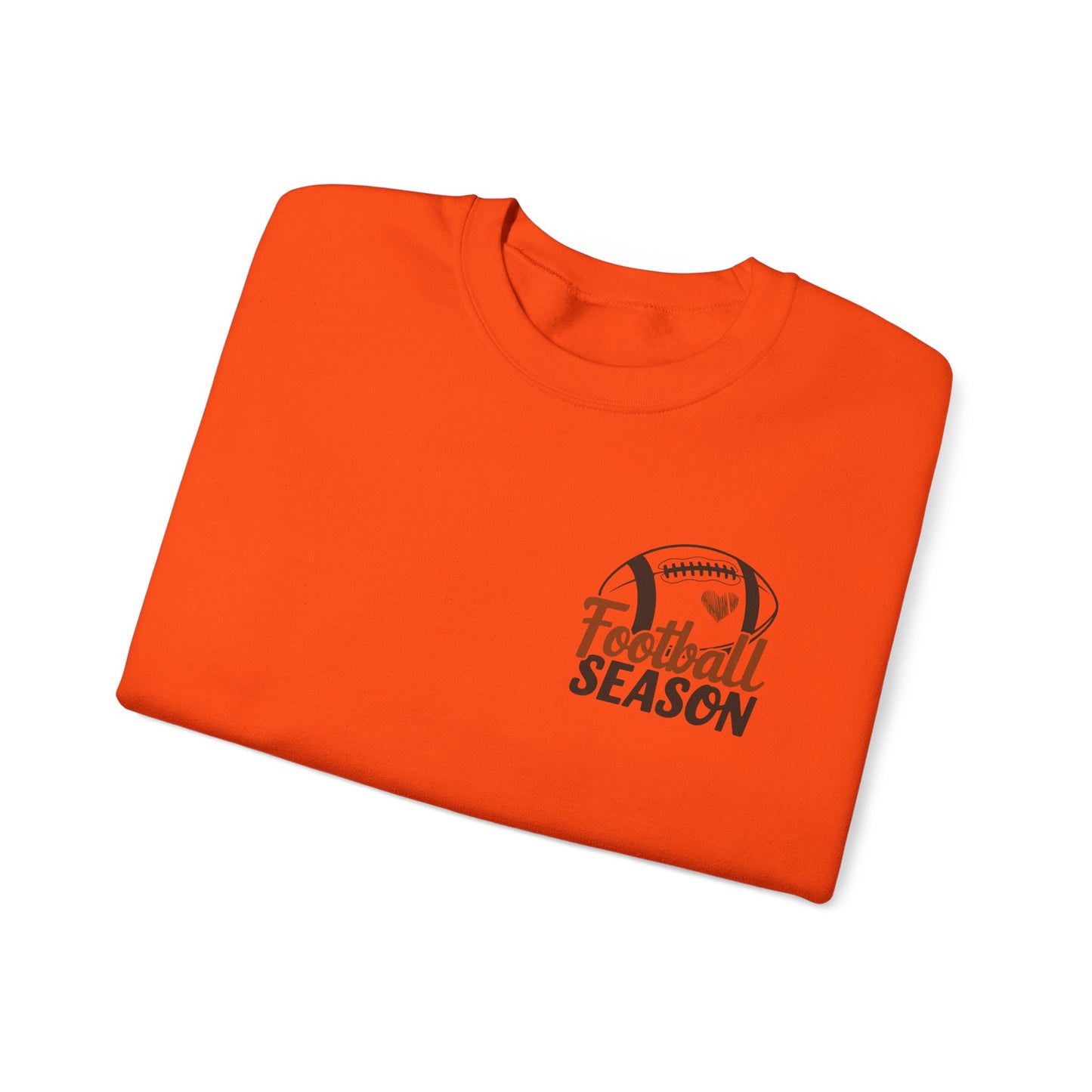 Football Season Sweatshirt, Front and Back Unisex Crewneck