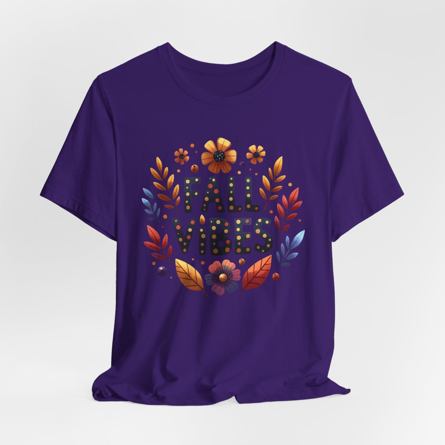 Floral Fall Vibes Bella Canvas Tshirt