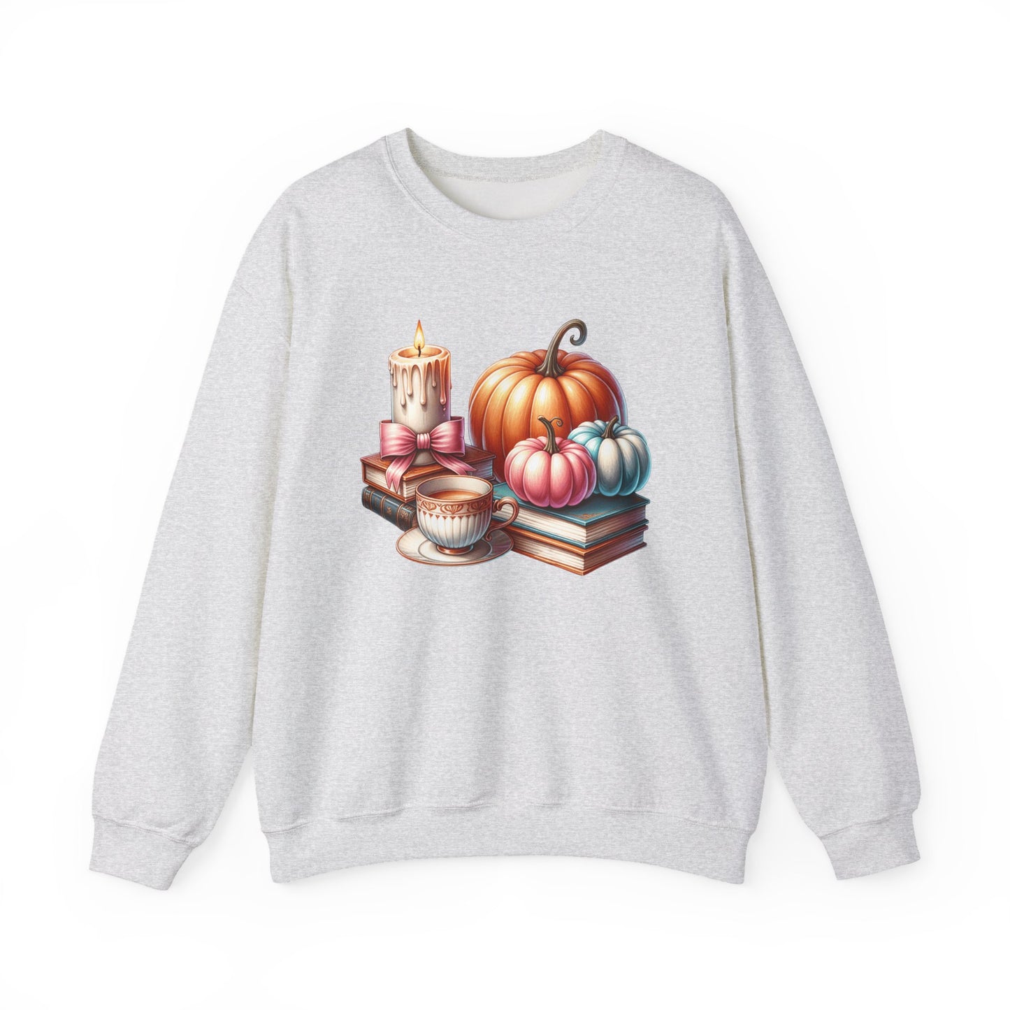 Candle Cozy Pumpkin Fall Gildan crewneck sweatshirt