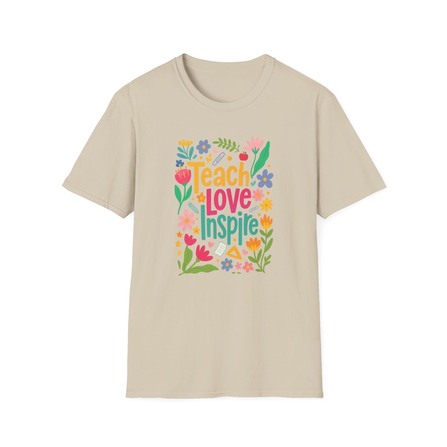 Teach Love Inspire Gildan Softstyle Tshirt