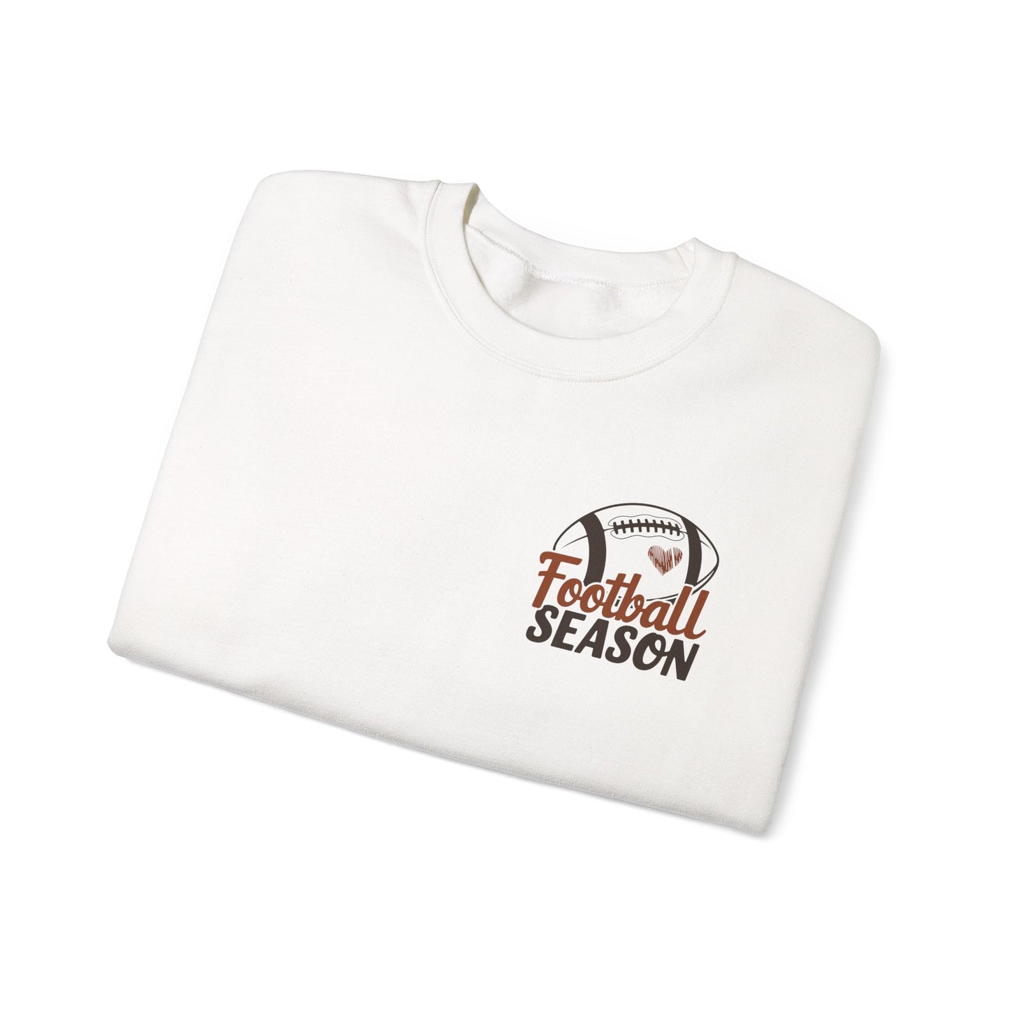 Football Season Sweatshirt, Front and Back Unisex Crewneck