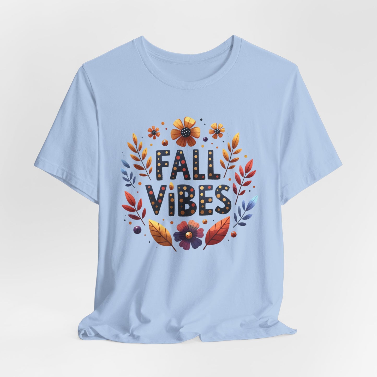 Floral Fall Vibes Bella Canvas Tshirt