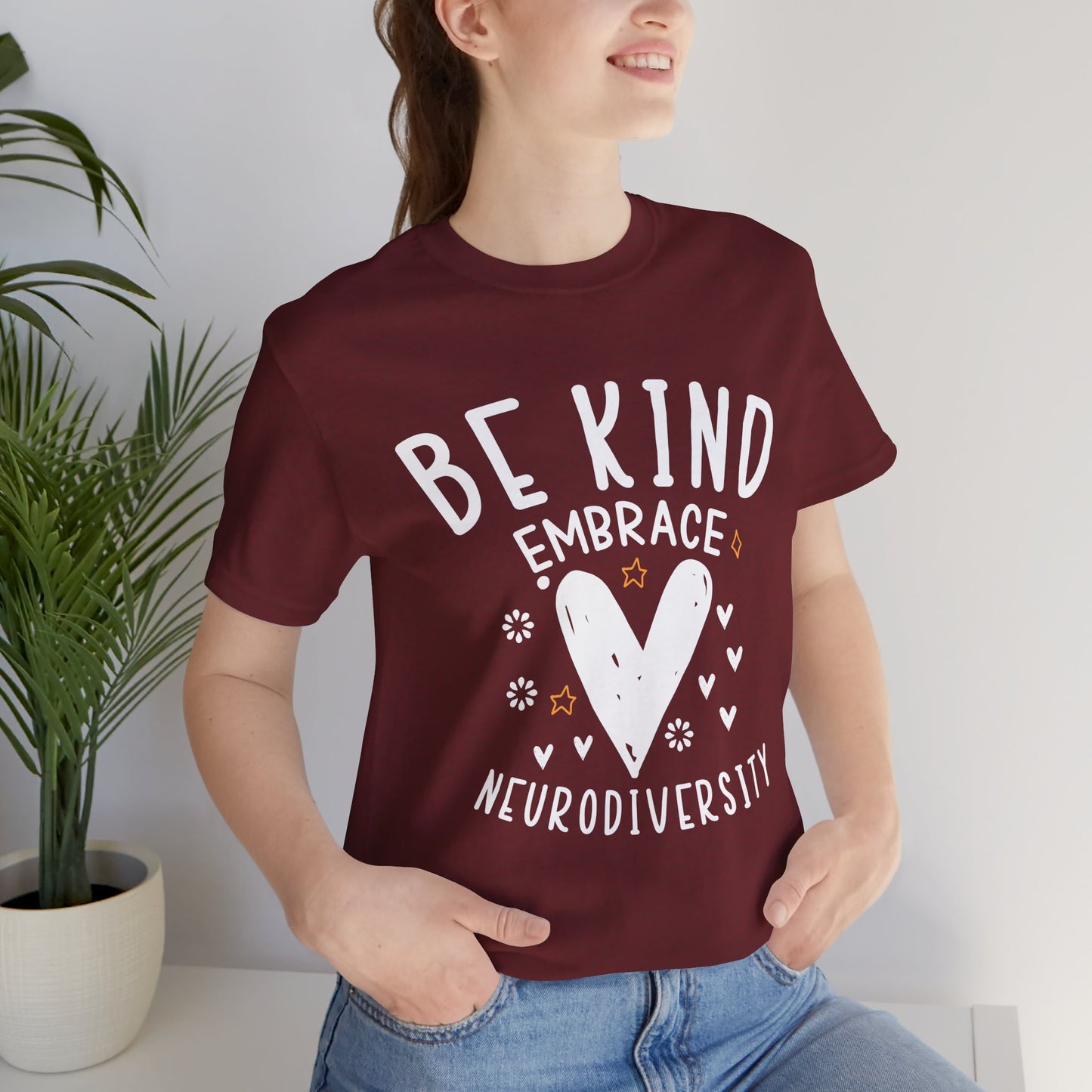 Be Kind Neurodiversity Tee - Unisex Short Sleeve Shirt