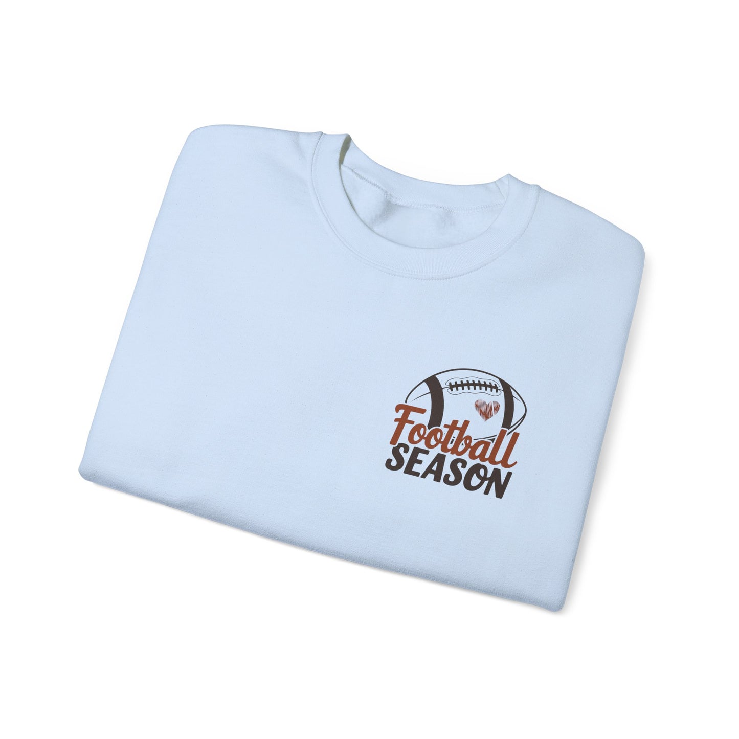 Football Season Sweatshirt, Front and Back Unisex Crewneck