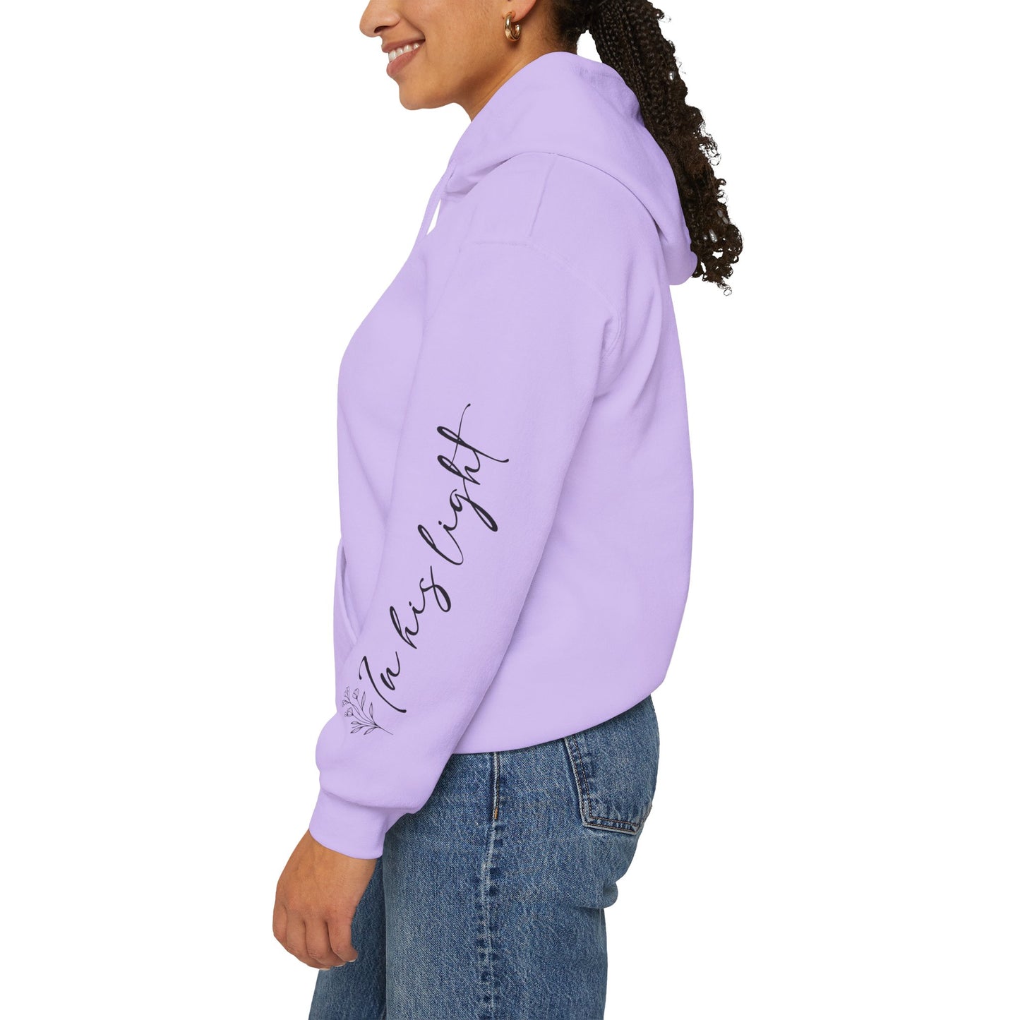 Hope Blooms..be the light Unisex Heavy Blend Sweatshirt - Sleeve design