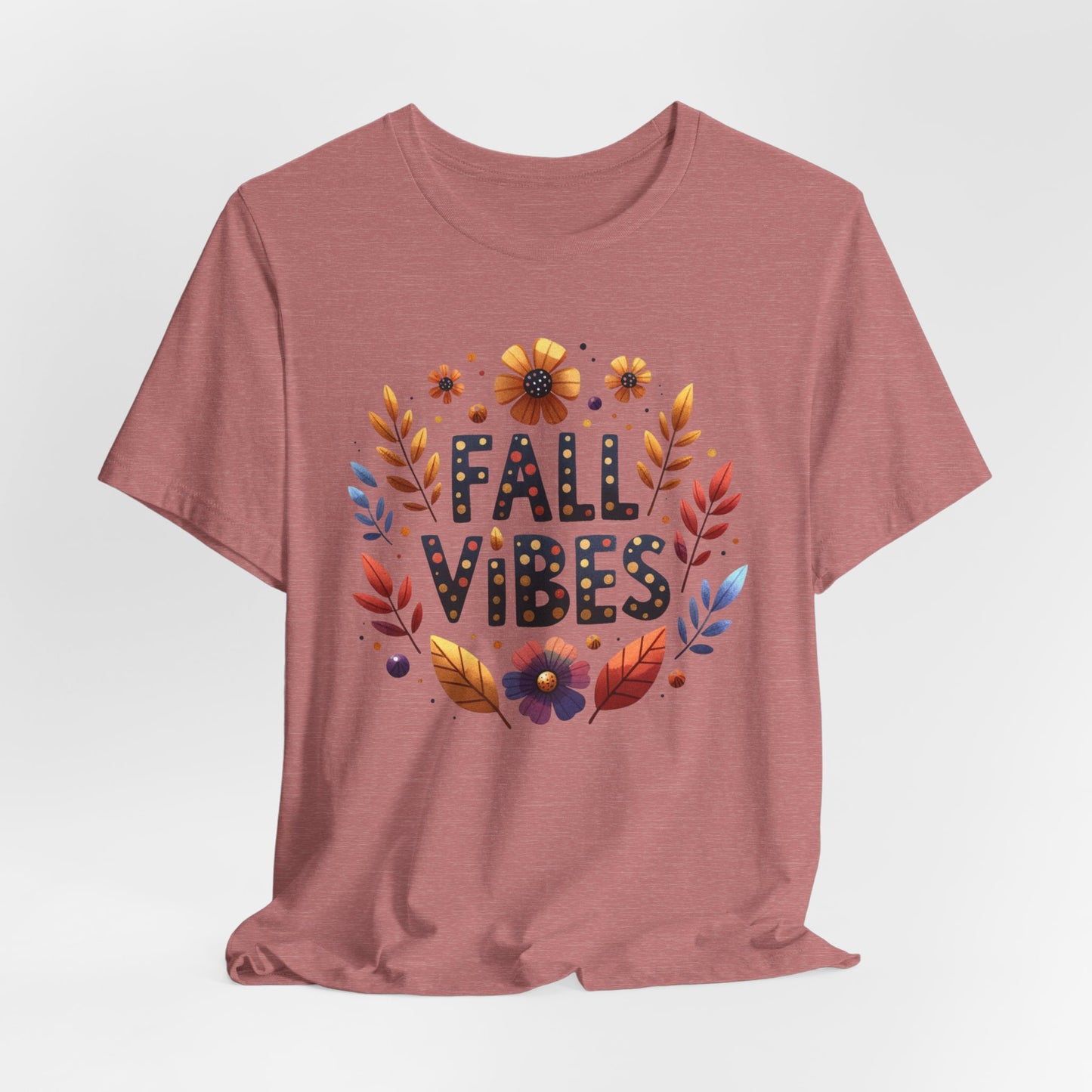 Floral Fall Vibes Bella Canvas Tshirt