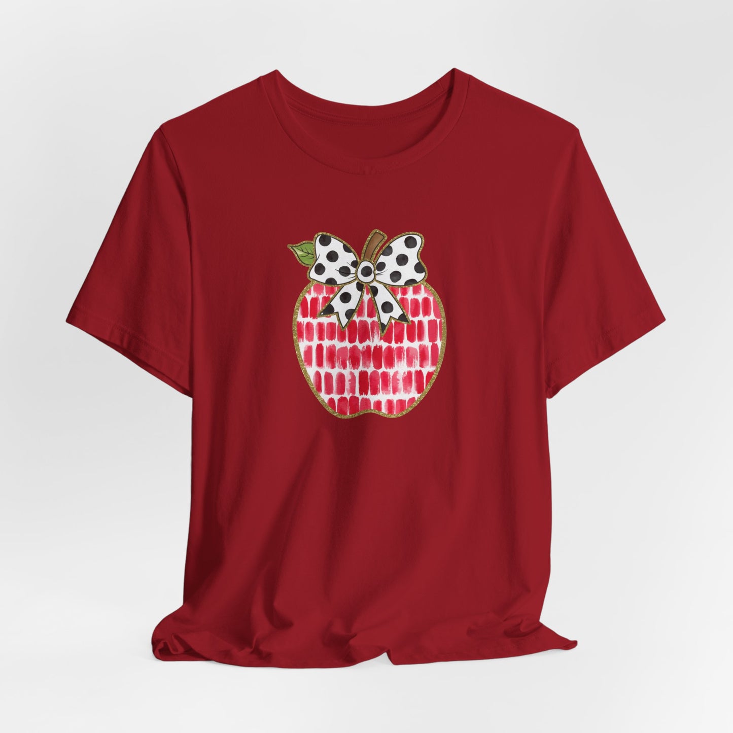 Apple Teacher Cute Bella Canvas Tshirt