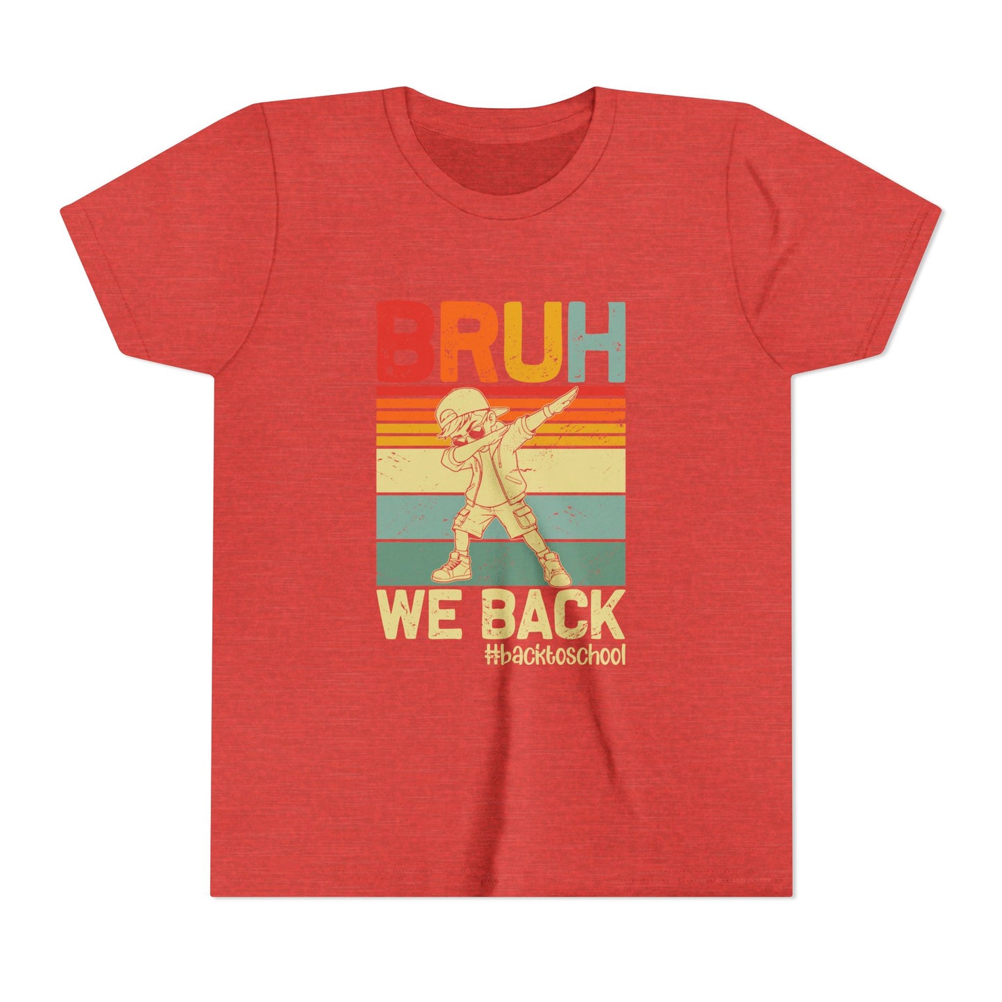 Retro Youth Tee - 'BRUH WE BACK' 80s Inspired Back to School