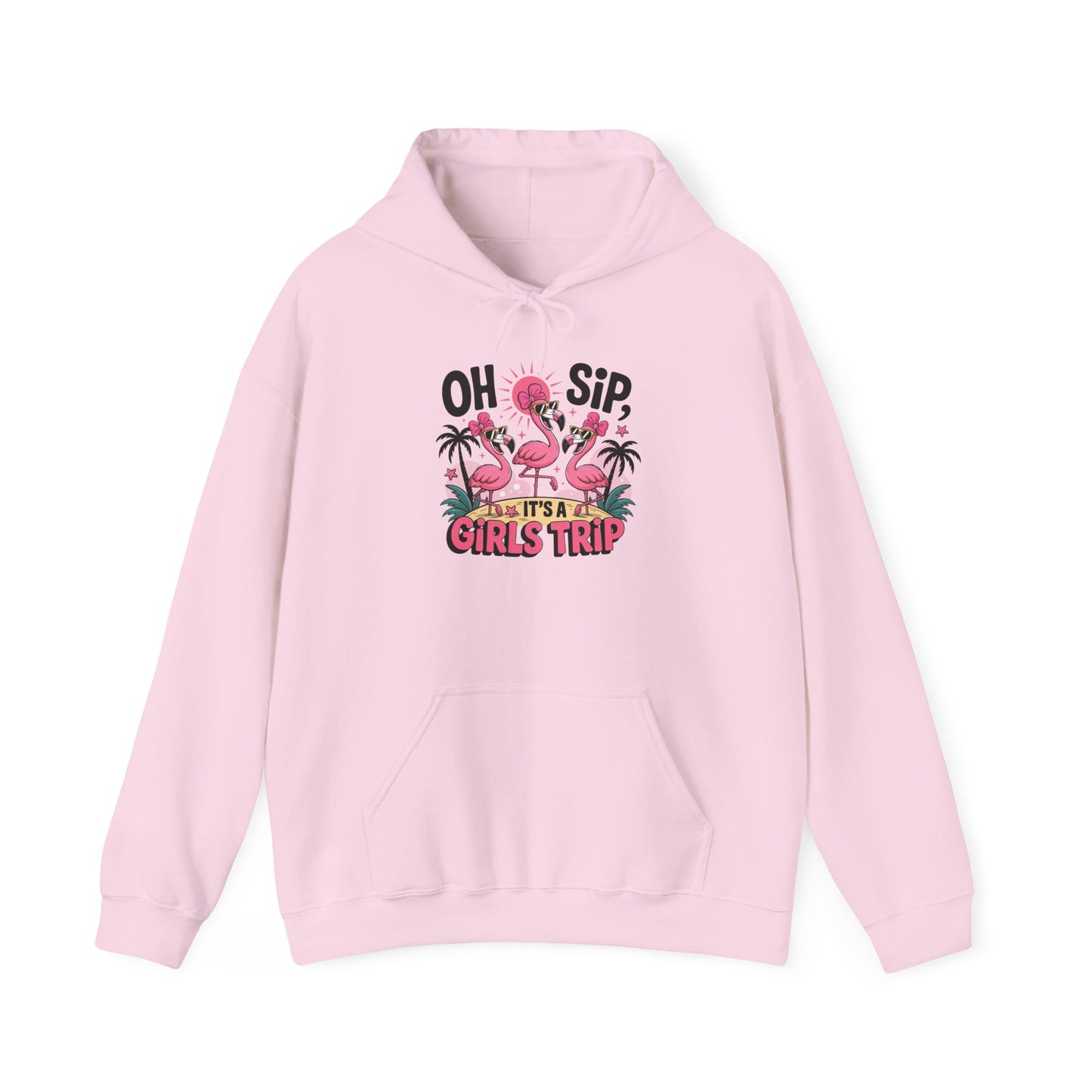 Flamingo Girls Trip Gildan Hoodie
