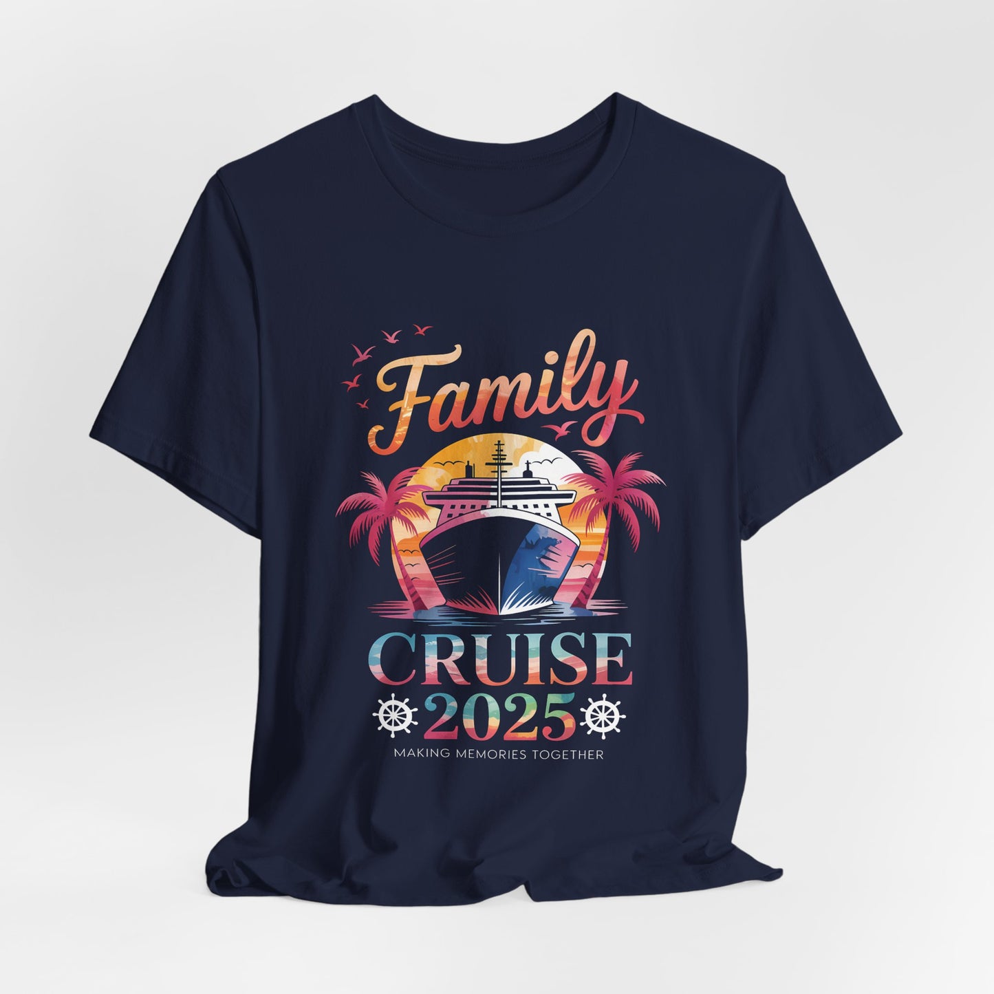 Family Cruise 2025 Unisex Tee, Vacation T-Shirt, Family Reunion Shirt, Summer Travel Apparel, Beach Event Clothing