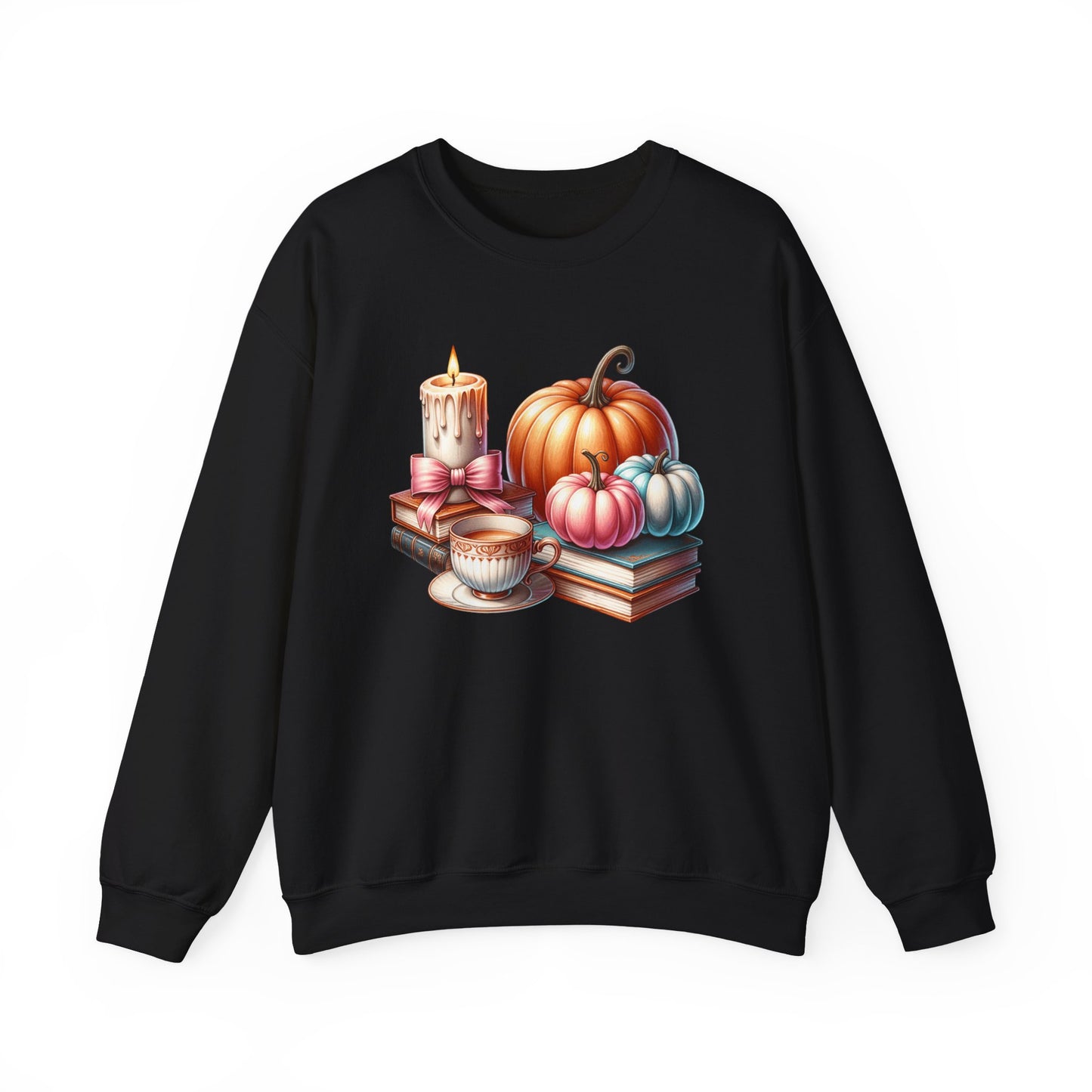 Candle Cozy Pumpkin Fall Gildan crewneck sweatshirt