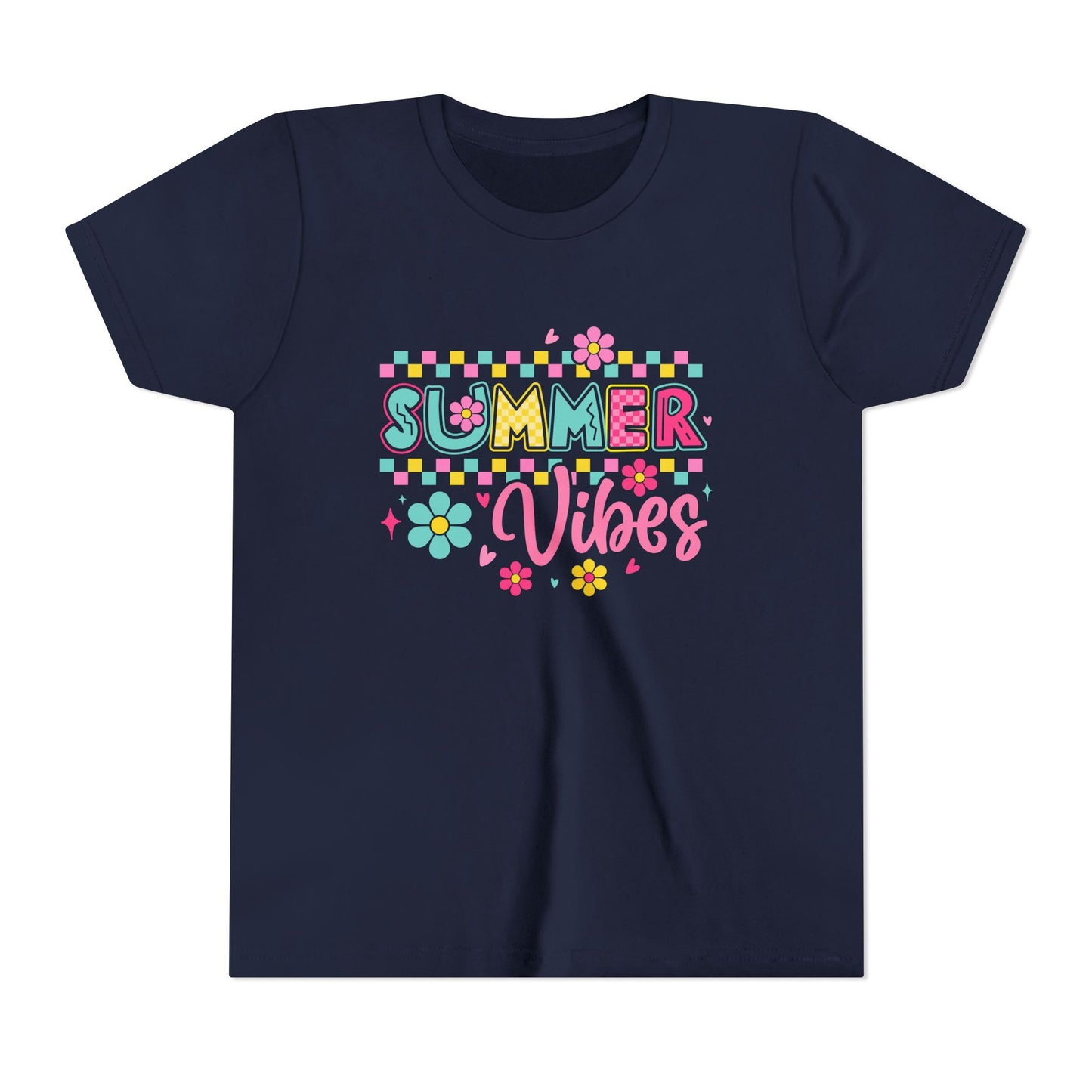 Youth Summer Vibes Tee, Fun Kids Shirt