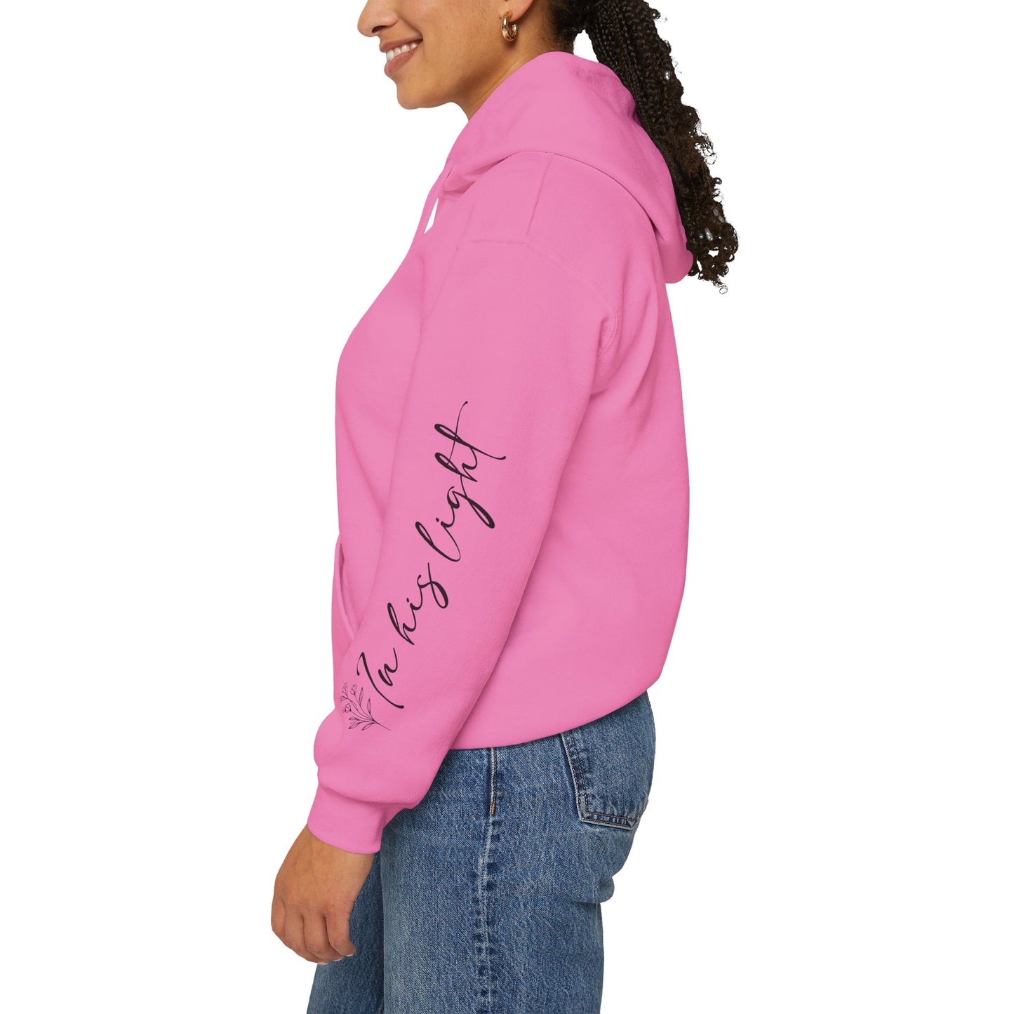 Hope Blooms..be the light Unisex Heavy Blend Sweatshirt - Sleeve design