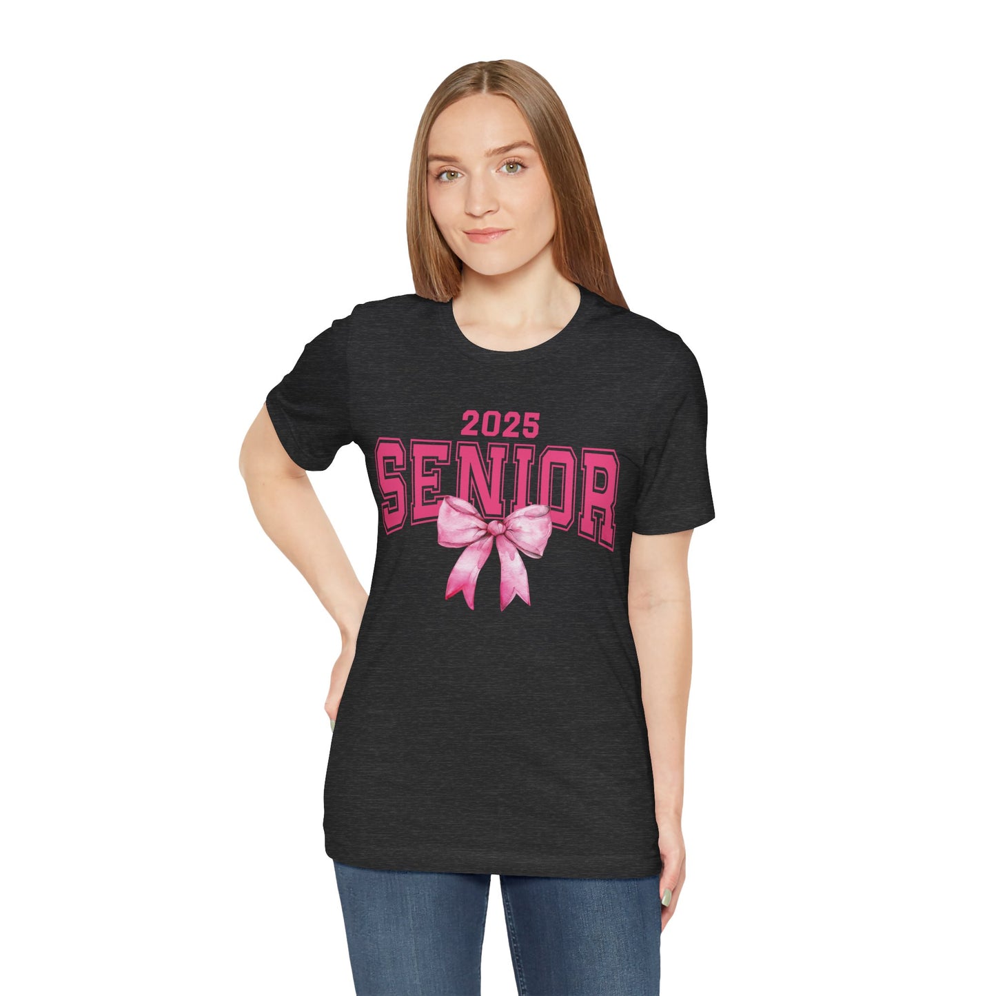 Senior 2025 Bow Graphic Tee, Unisex Graduation Shirt, Class of 2025 T-Shirt, High School Senior Gift, Celebrate Graduation